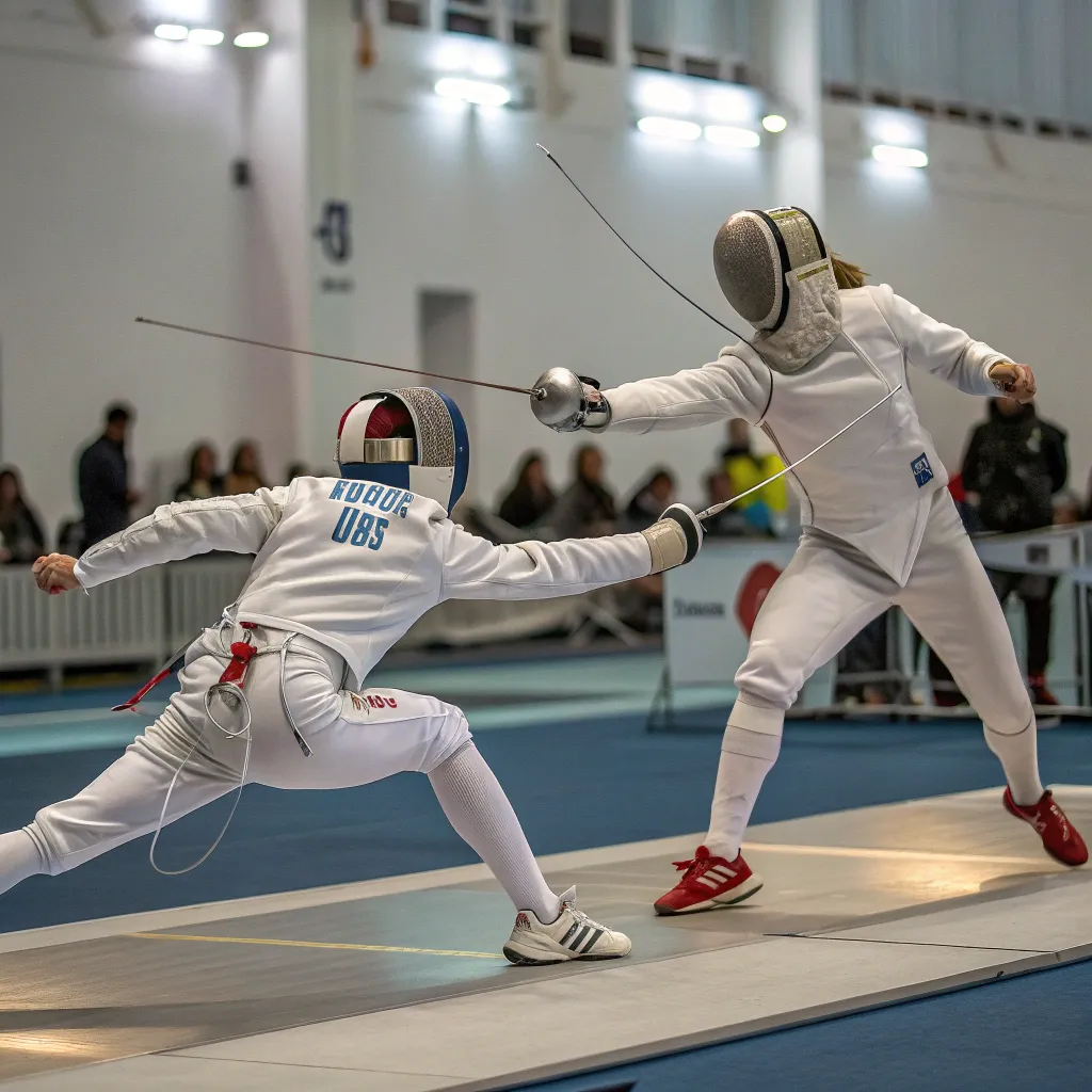Fencing in action